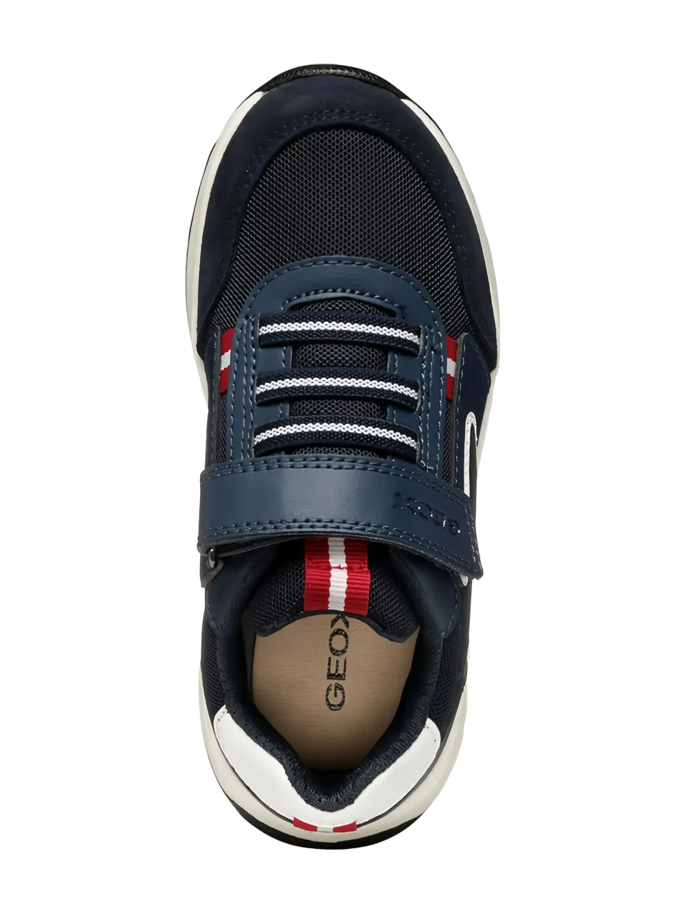 Geox Kids Briezee sneakers met mesh vlak Blauw
