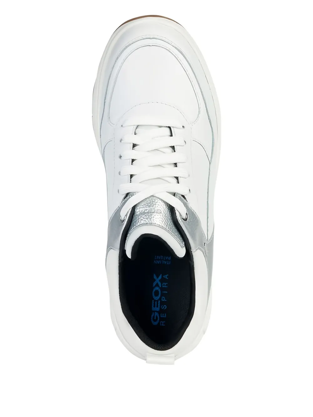 Geox Spherica 4x4 Metallic-panel Leather Sneakers