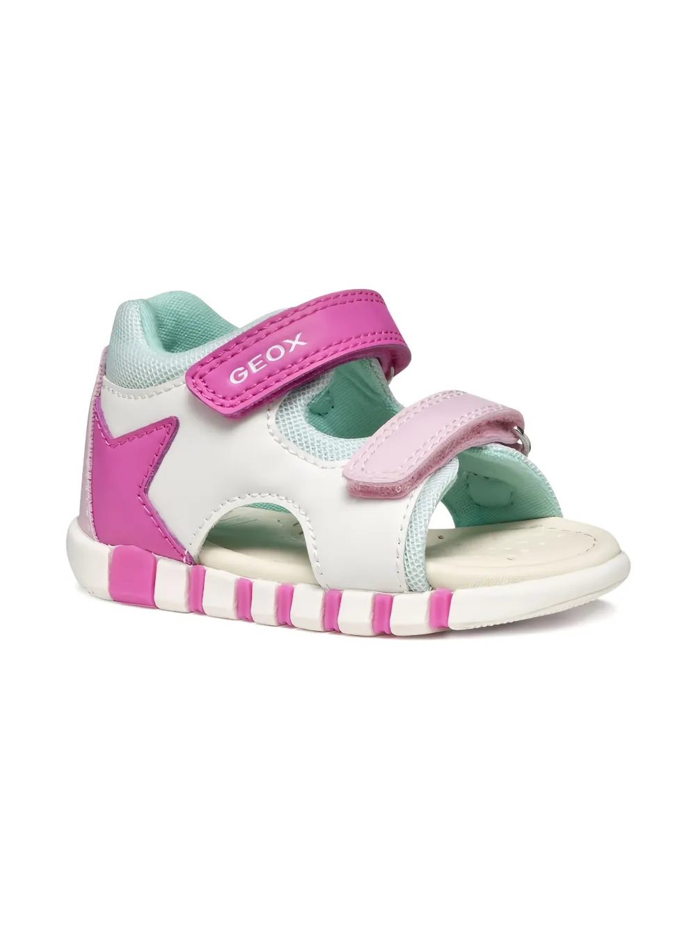 Geox Kids Iupidoo star detail open-toe sandals White