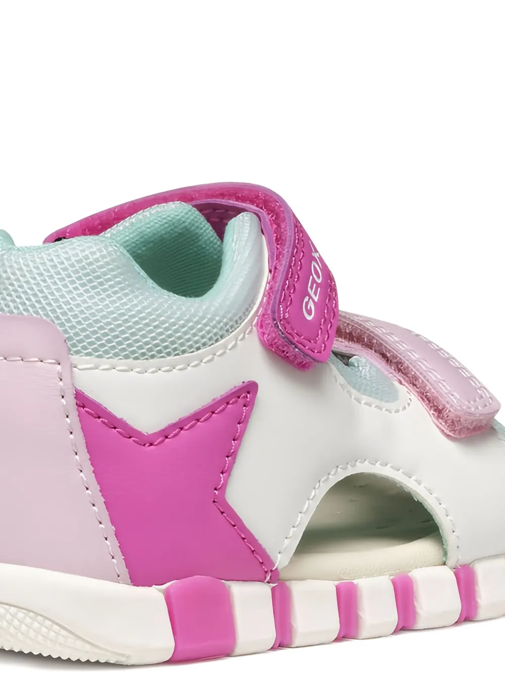 Geox Kids Iupidoo star detail open-toe sandals White