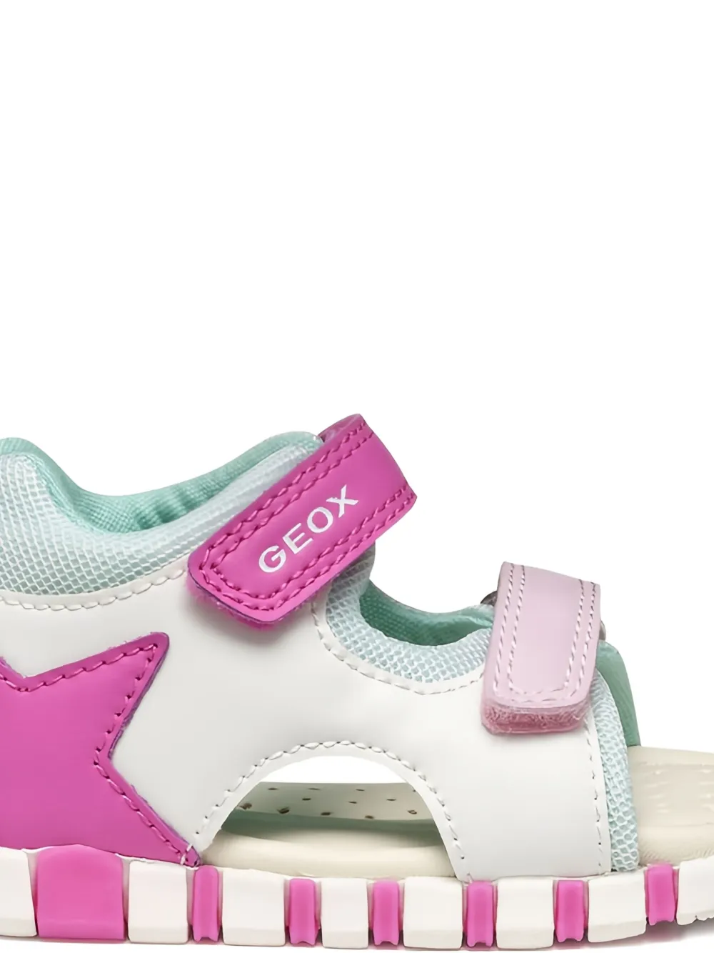 Geox Kids Iupidoo star detail open-toe sandals White