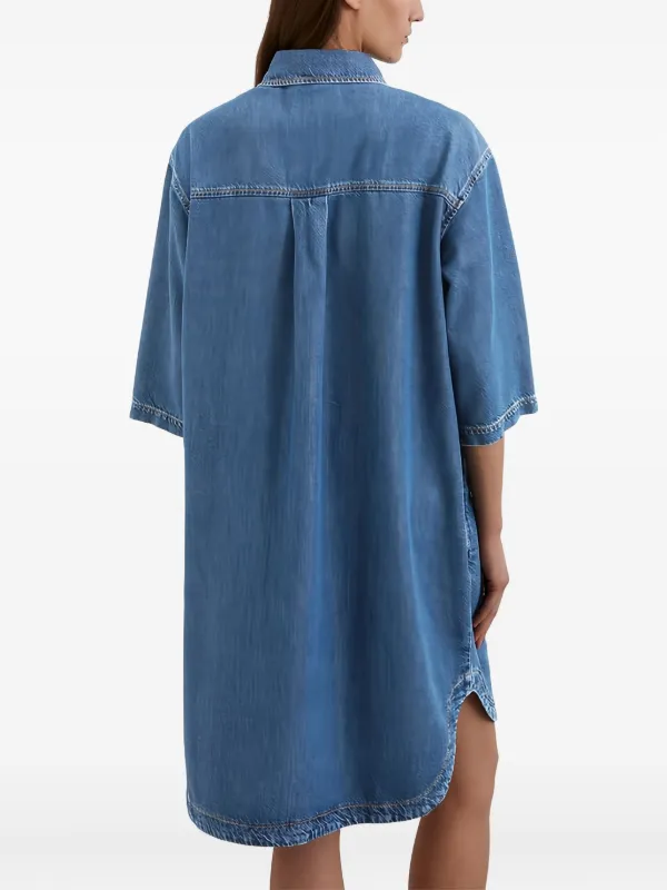 Marc O'Polo button-up Denim Shirt Dress Blue FARFETCH JO