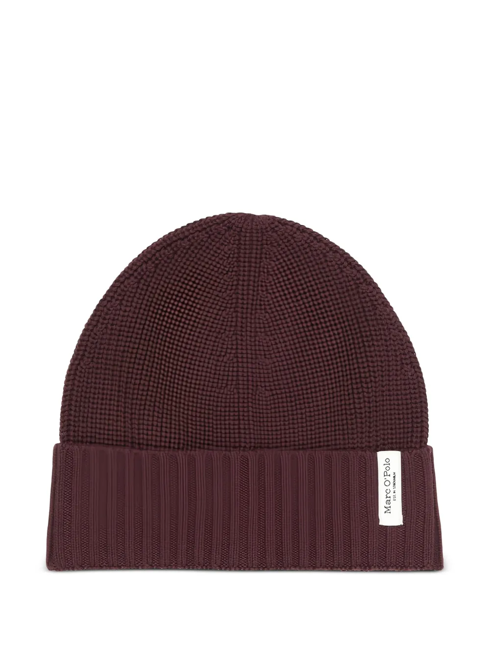 Marc O'Polo ribbed-knit beanie | Red | Image 1