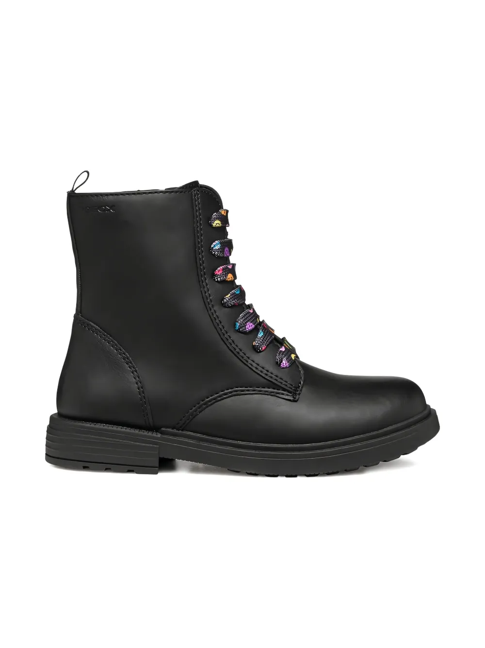 Geox Kids colourful-embroidered lace-up ankle boots | Teen Ankle Boots | Image 2