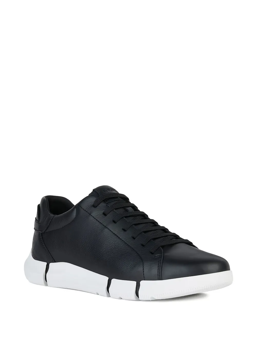Geox Adacter leather lace-up sneakers Black