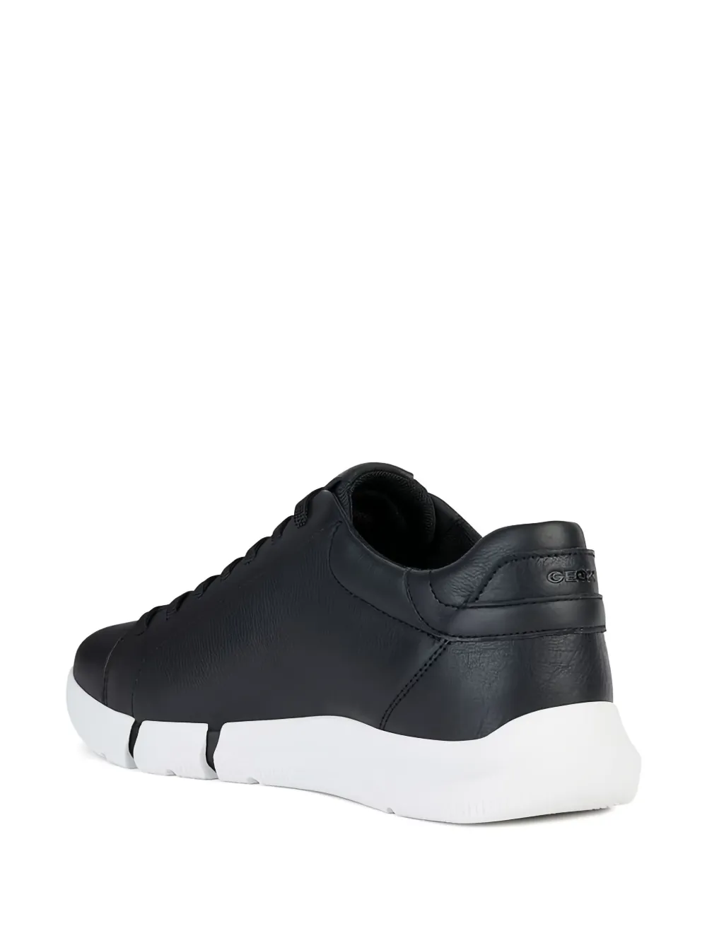 Geox Adacter leather lace-up sneakers Black