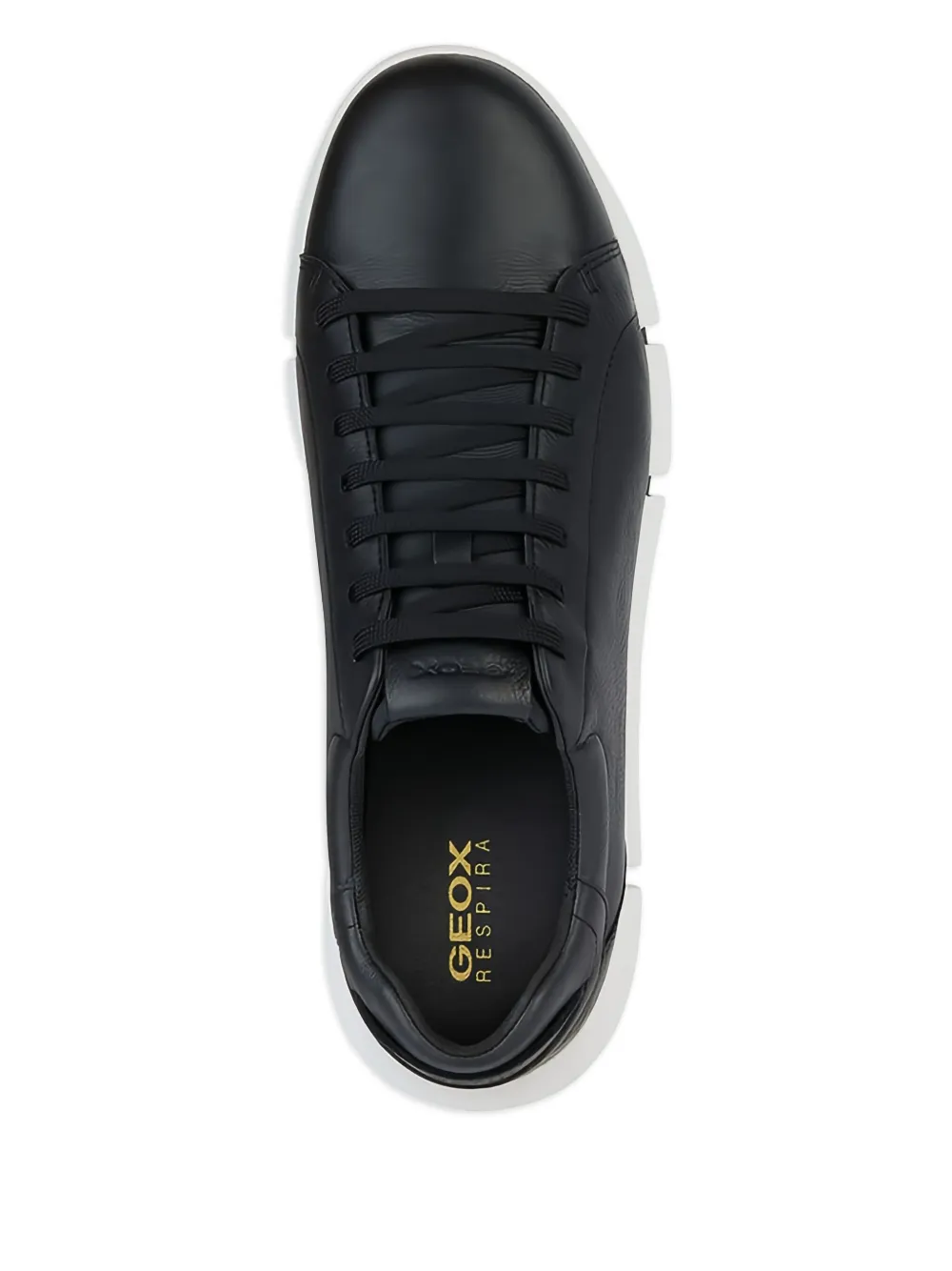 Geox Adacter leather lace-up sneakers Black