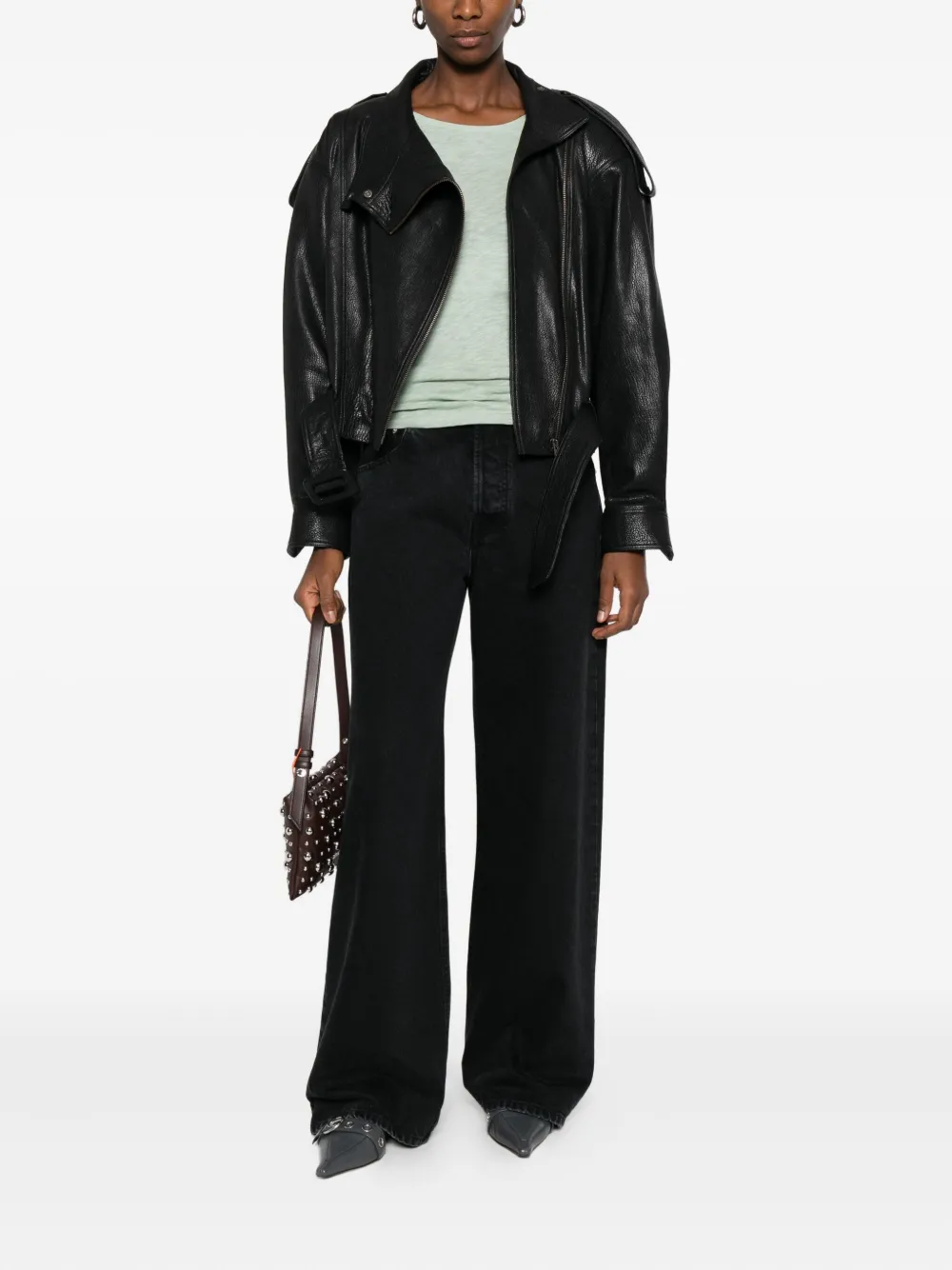 Marc O'polo Round-neck Long-sleeve Top In Green