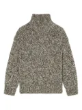 Marc O'Polo textured roll-neck sweater - Black