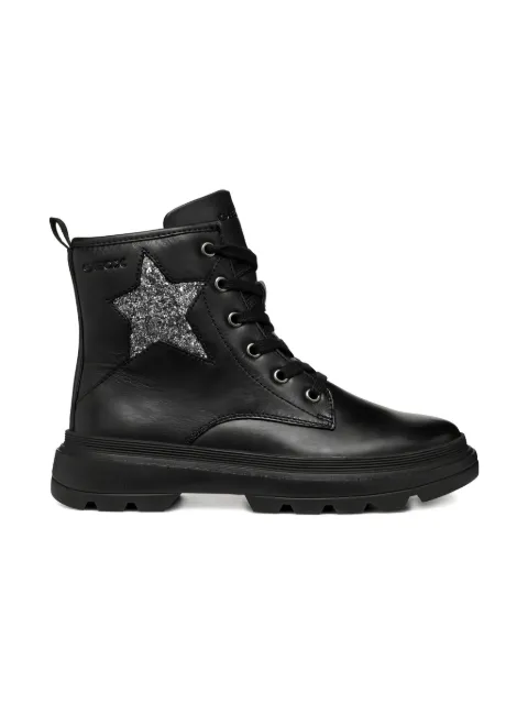 Geox Kids Kiddartah star-embellished ankle boots
