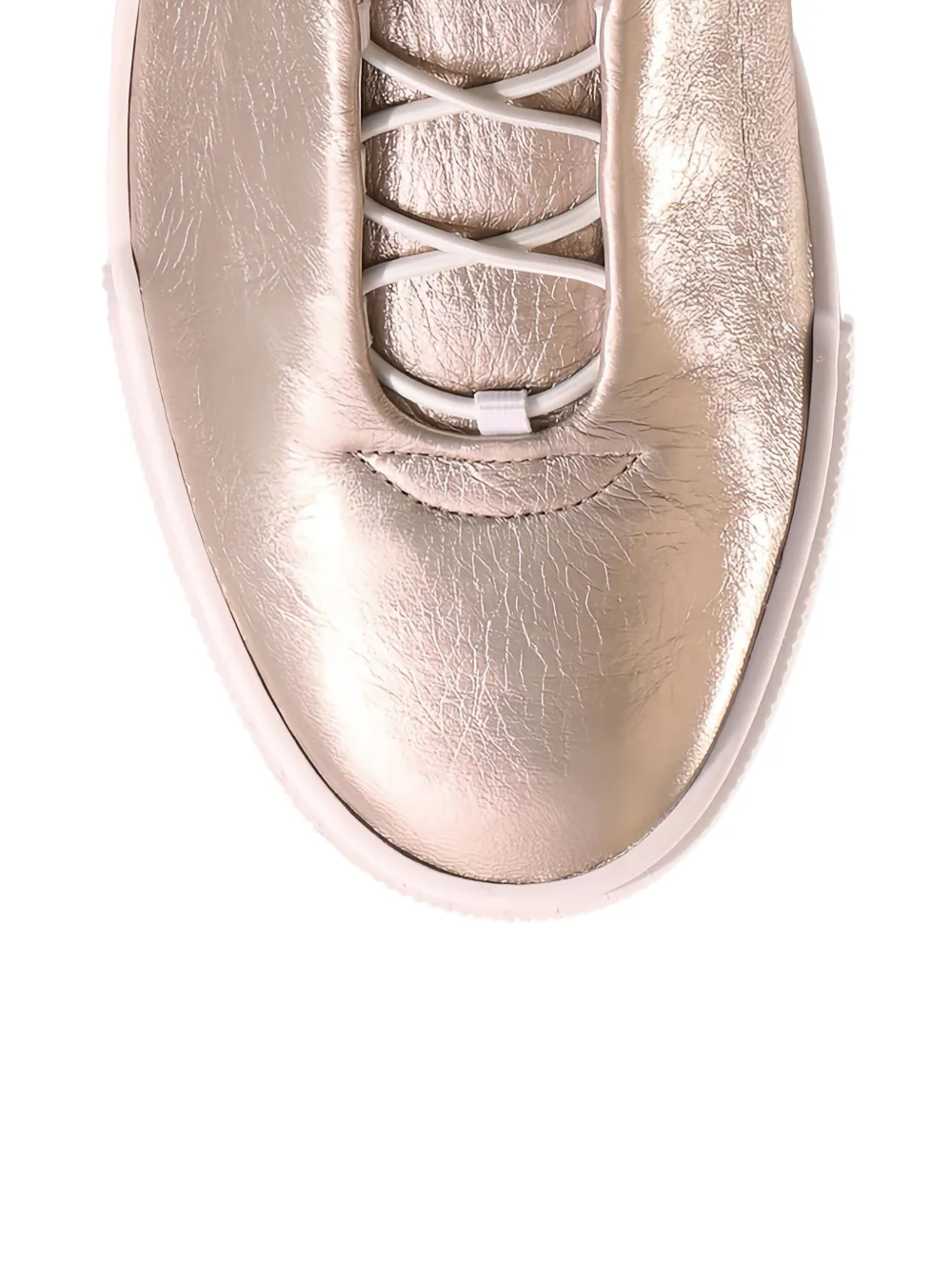 Hogl Pure gathered elastic-ankle sneakers Gold