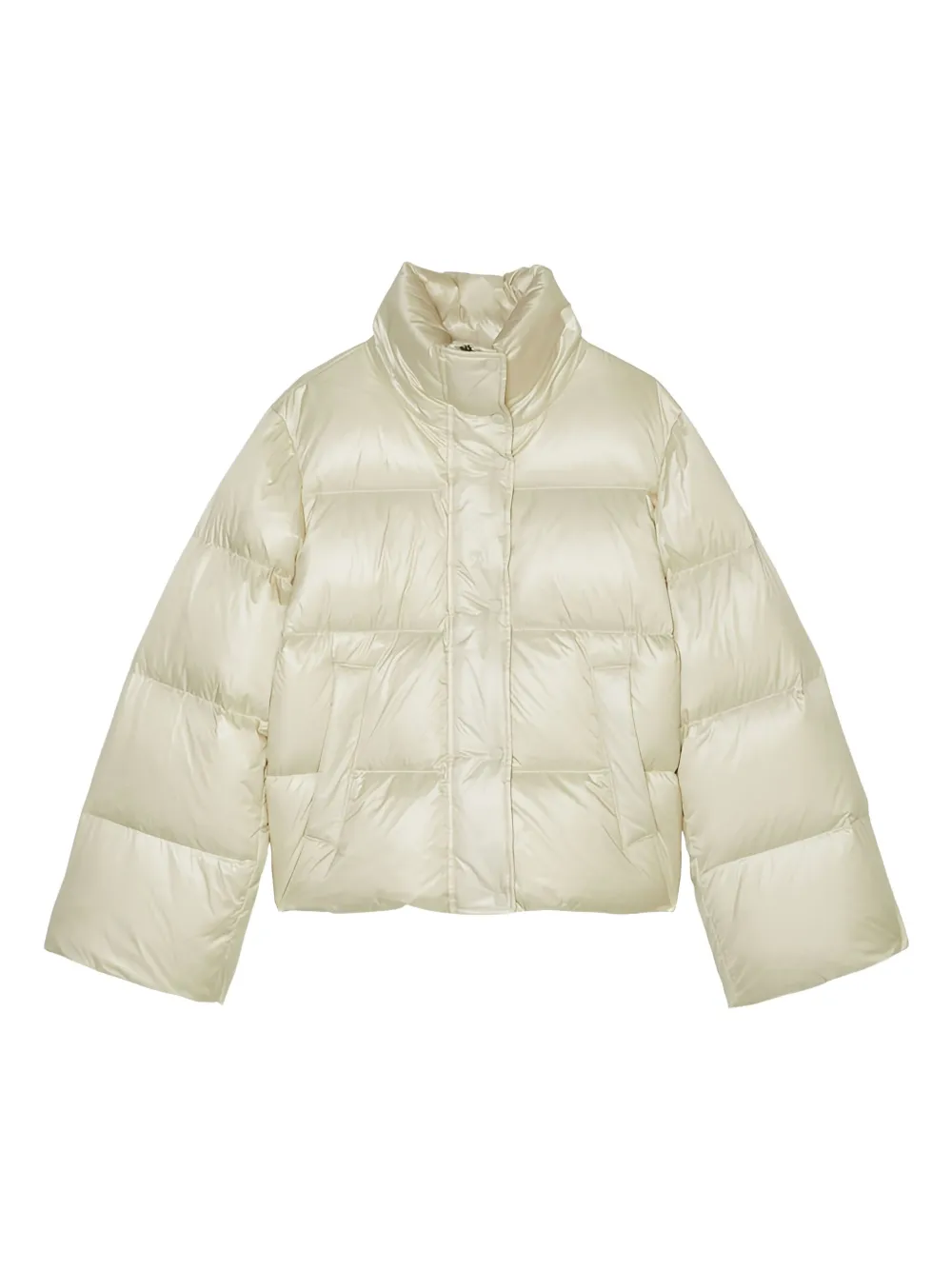 padded high-collar jacket