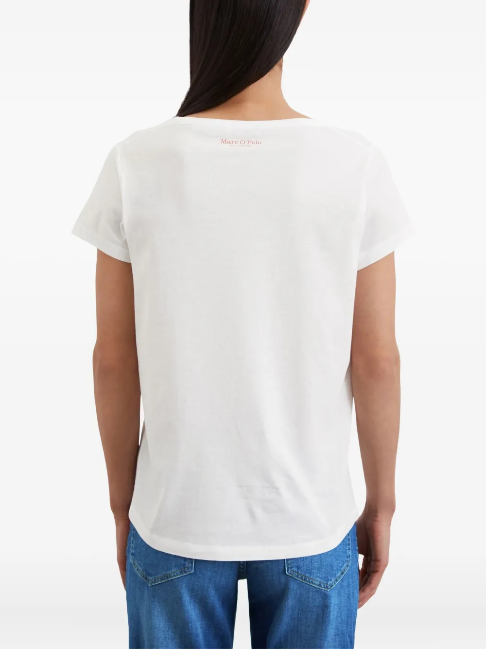 Marc O'polo Heart-print Cotton T-shirt In White