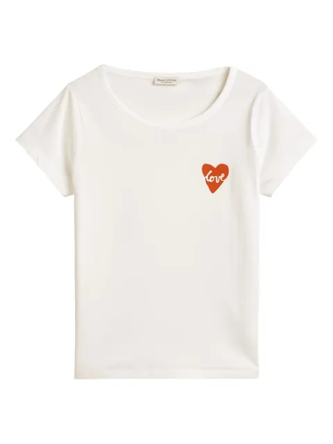 Marc O'Polo heart-print cotton T-shirt