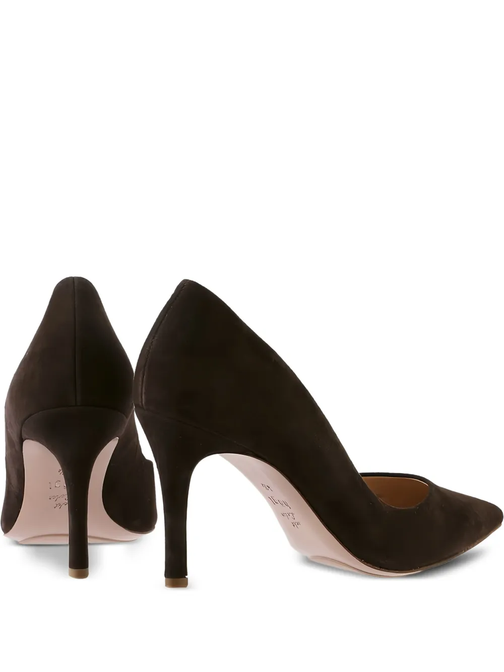 Hogl Boulevard suede pointed-toe pumps Brown