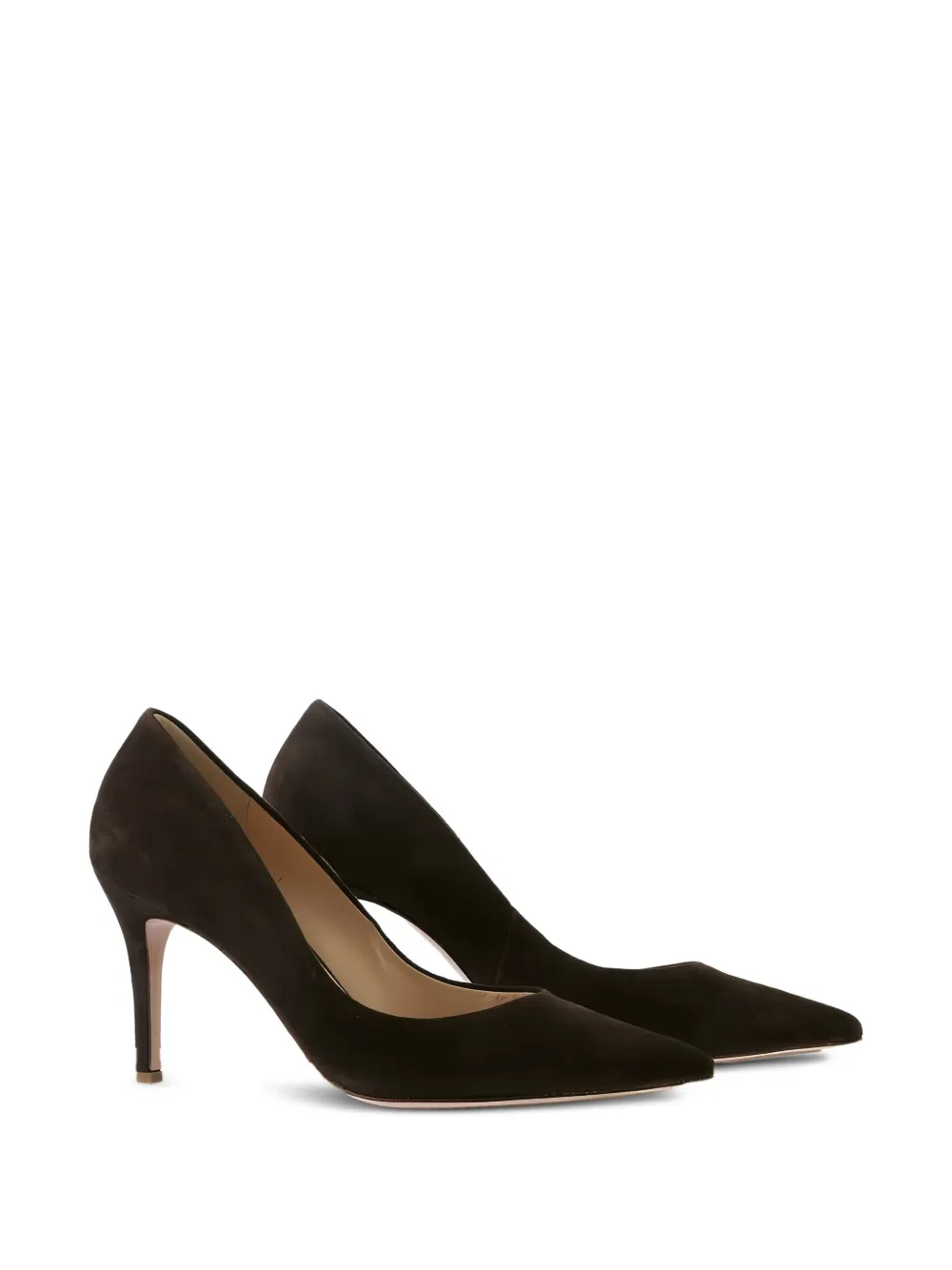 Hogl Boulevard suede pointed-toe pumps Brown