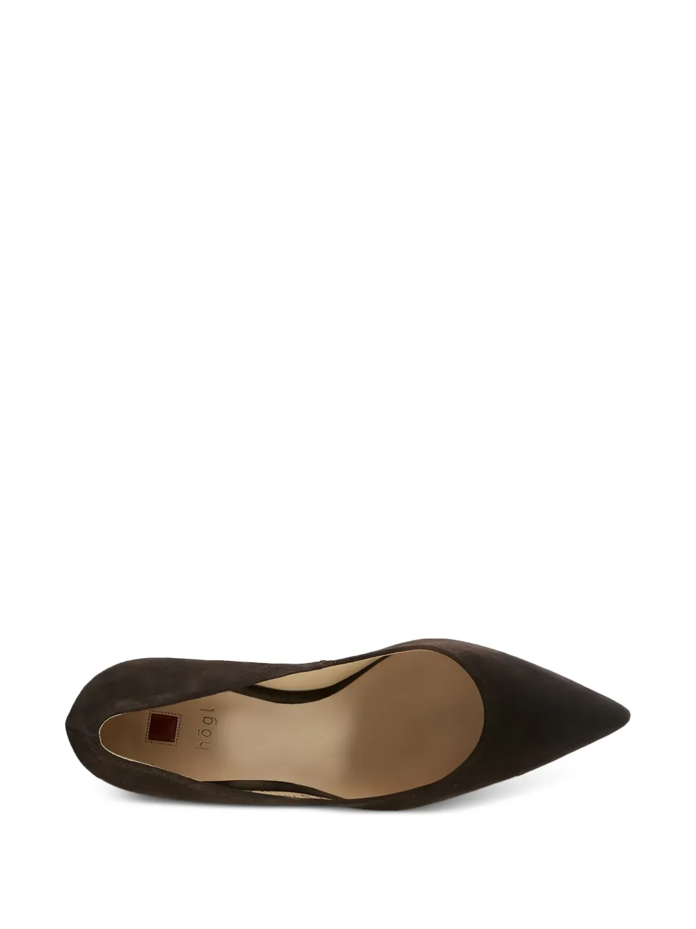 Hogl Boulevard suede pointed-toe pumps Brown