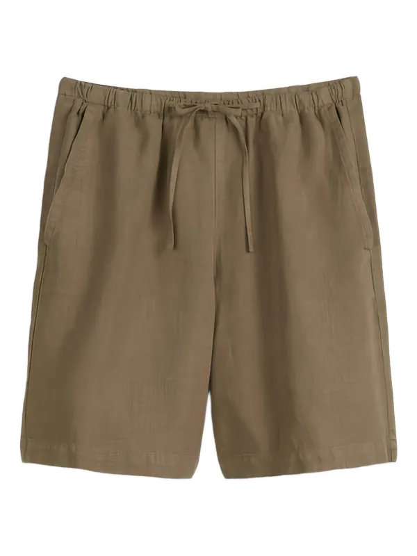 Marc O'Polo drawstring-waist Linen Shorts Brown FARFETCH IN