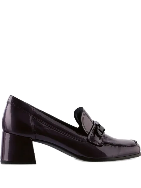 Hogl Helen block-heel patent loafers