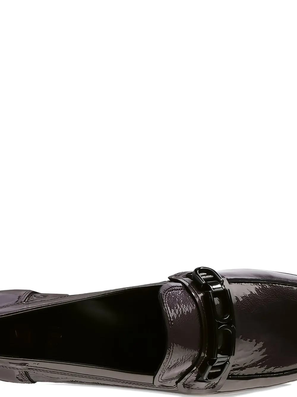 Hogl Helen block-heel patent loafers Black