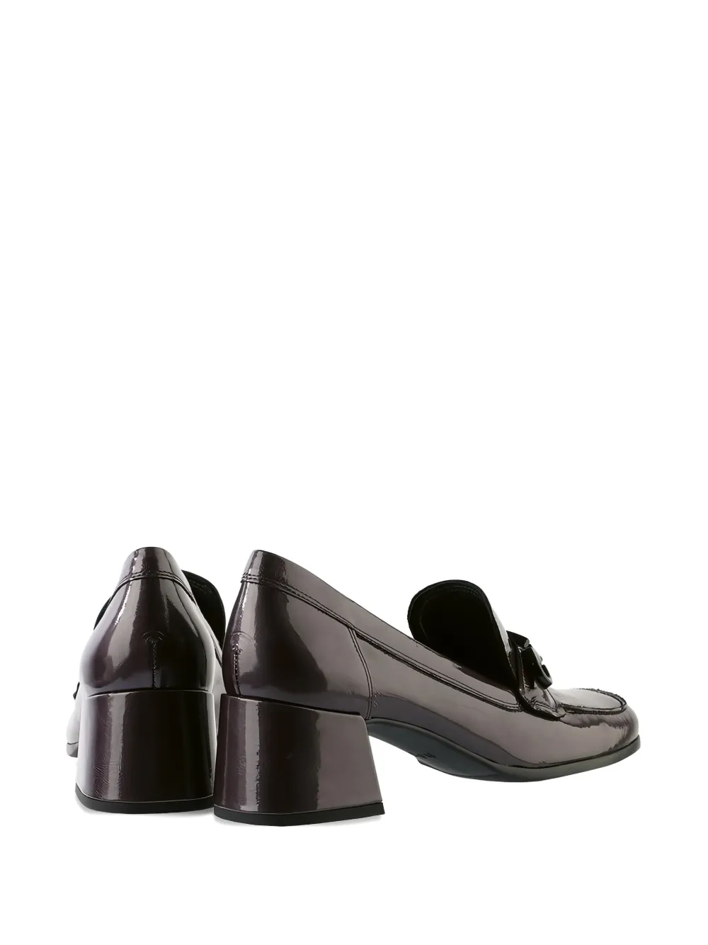 Hogl Helen block-heel patent loafers Black