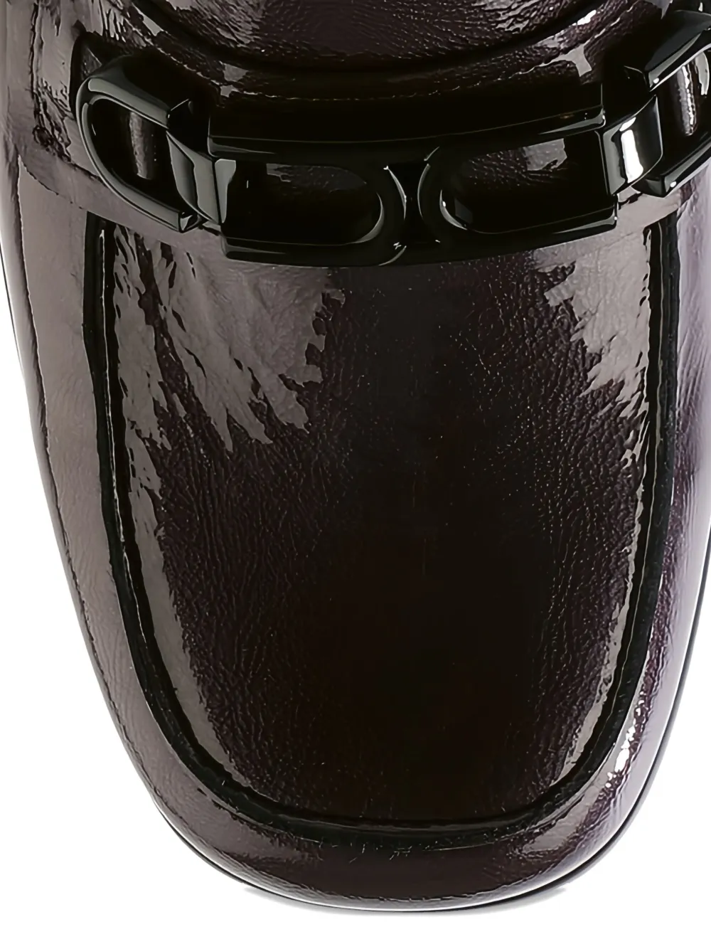 Hogl Helen block-heel patent loafers Black