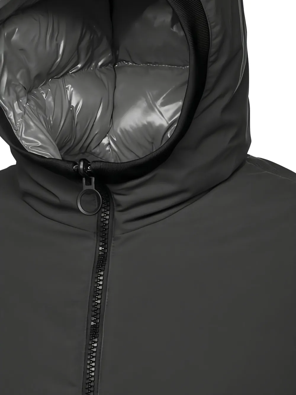 Geox Spherica hooded zip-up jacket Zwart