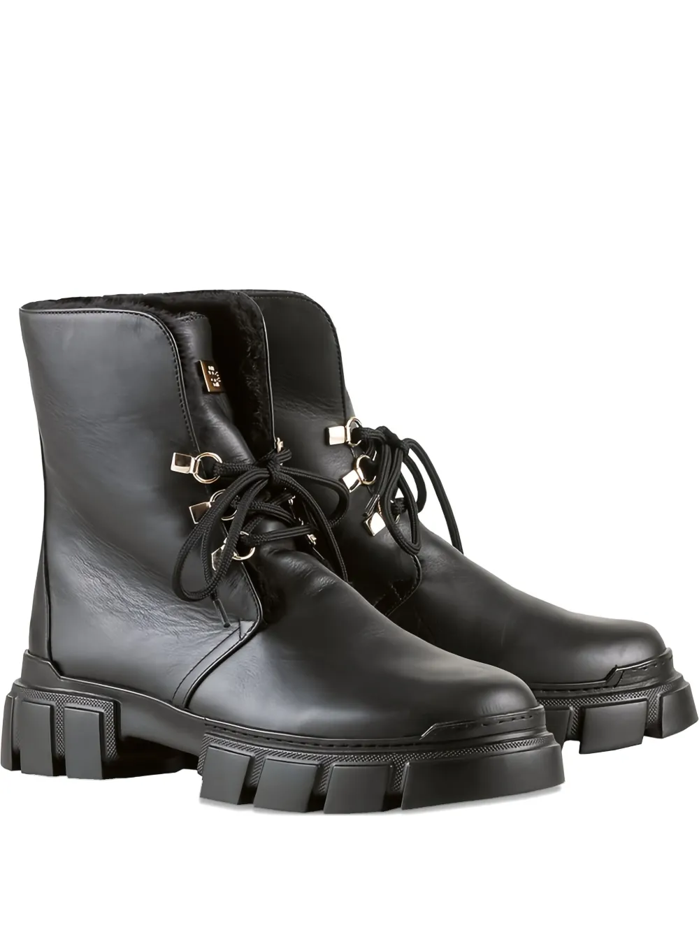 Hogl Winter chunky-sole lace-up ankle boots Black