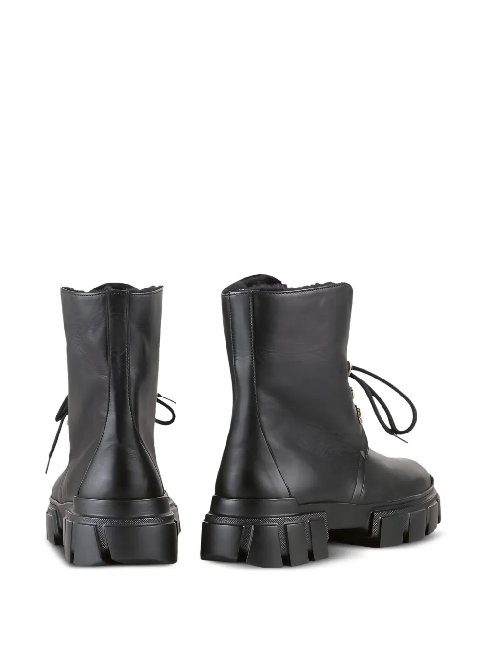 Hogl Winter chunky-sole lace-up ankle boots Black