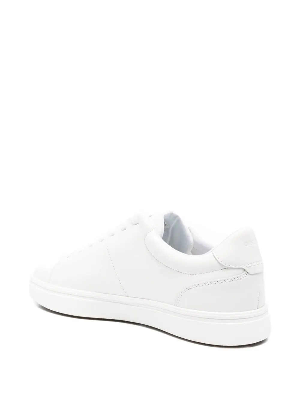Geox leather lace-up sneakers White