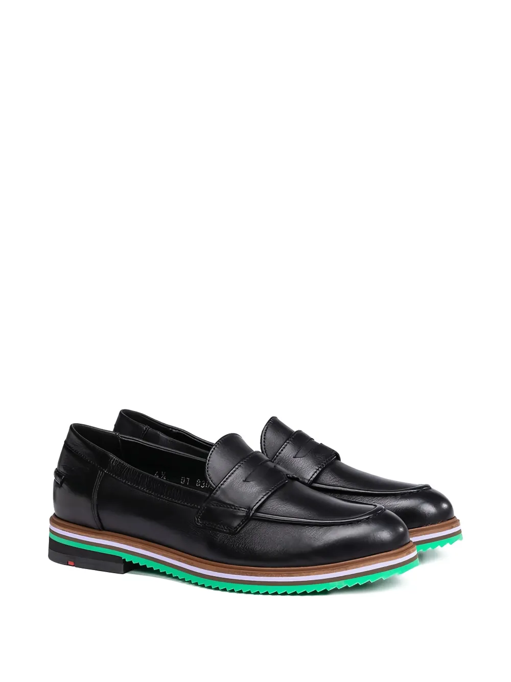Lloyd leather penny loafers - Zwart