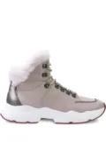 Hogl Luis faux fur-trimmed lace-up boots - Neutrals