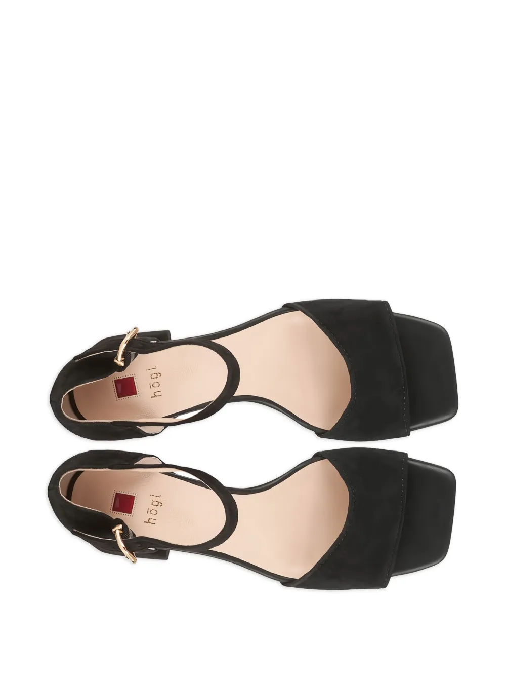 Hogl 80mm Beatrice block-heeled ankle-strap sandals Black