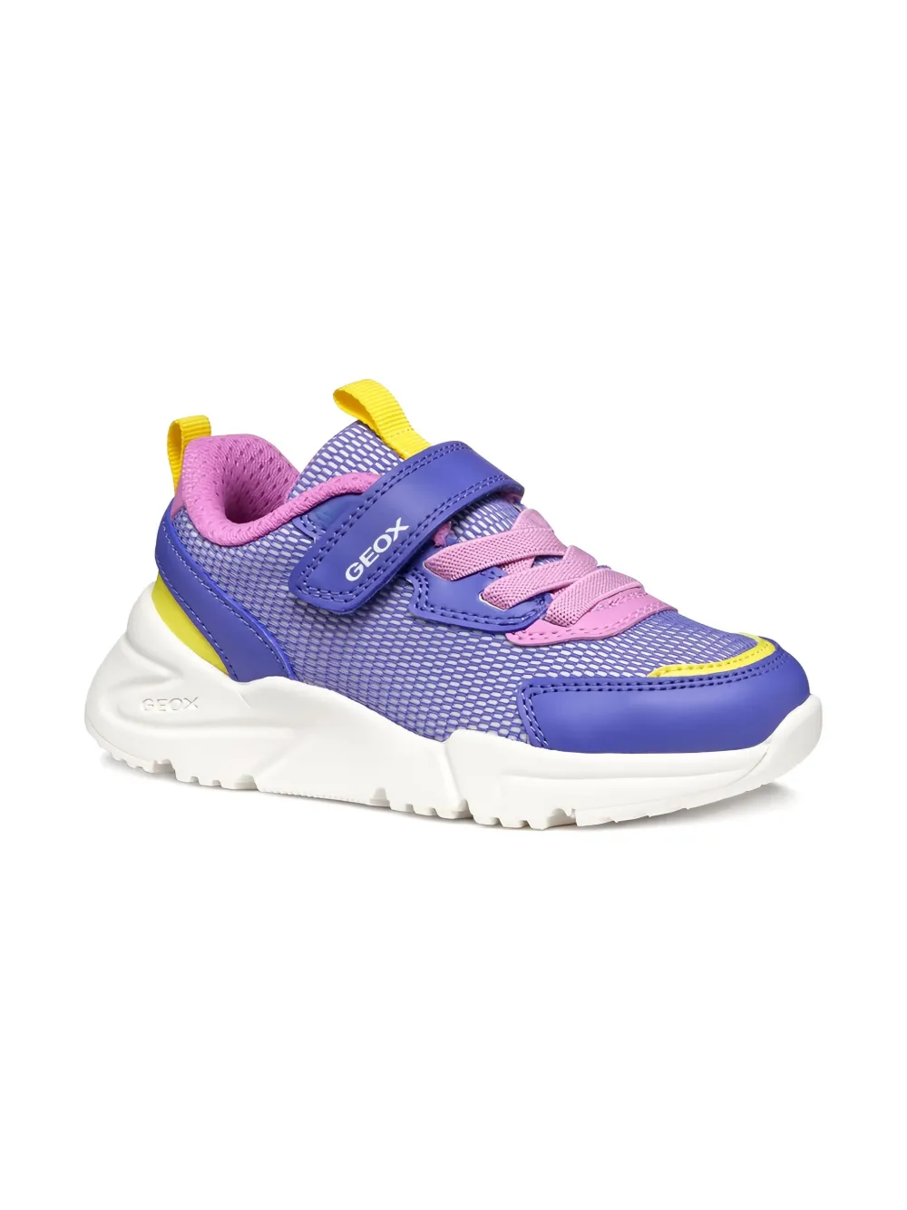 Geox Kids Loftus mesh-panelled sneakers Purple