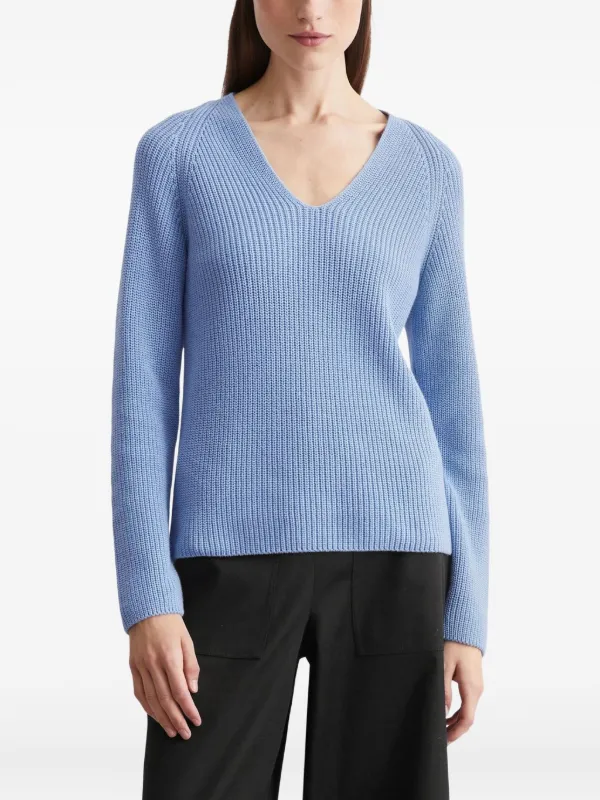 Marc O'Polo Strickpullover Mit V-Ausschnitt Blau FARFETCH AT