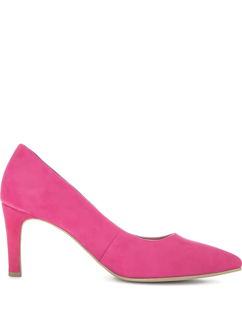 GABOR 70 mm suède pumps met puntige neus Roze
