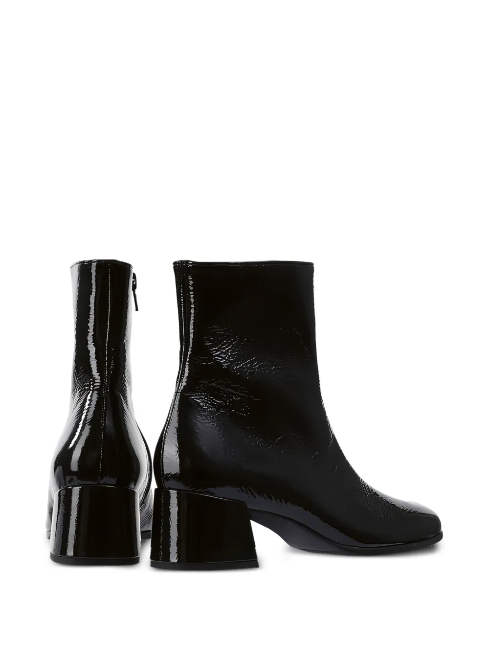 Hogl Lou block-heel patent ankle boots Black