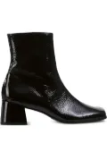 Hogl Lou block-heel patent ankle boots - Black