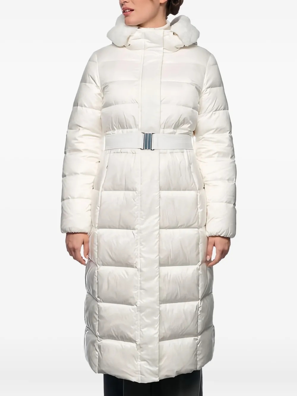 Geox Pheby hooded belted puffer coat | Parkas | Image 2