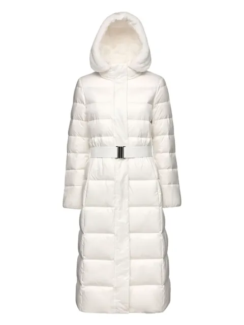 Geox Pheby hooded belted puffer coat
