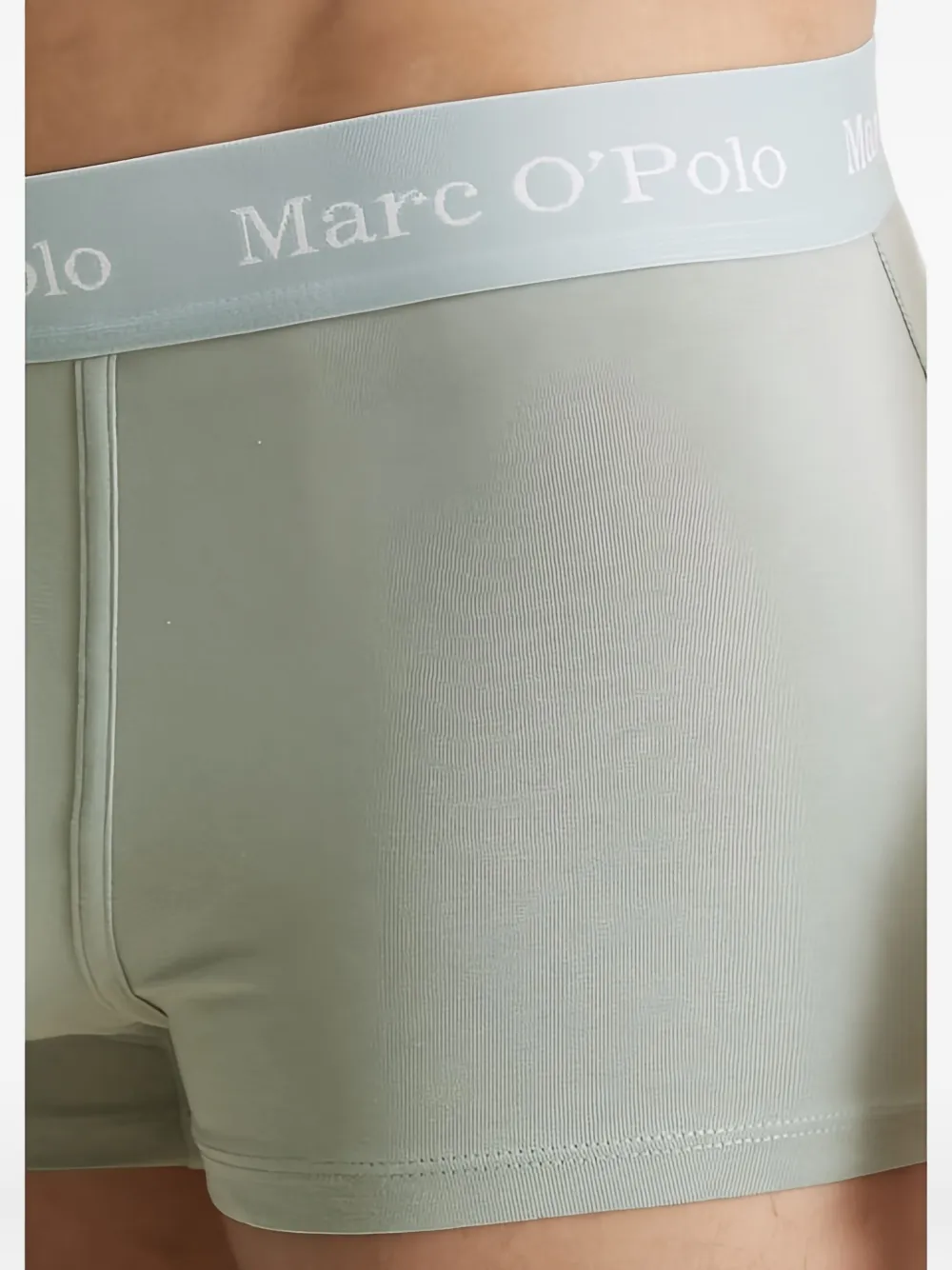 Marc O'Polo Drie boxershorts met logoband Grijs