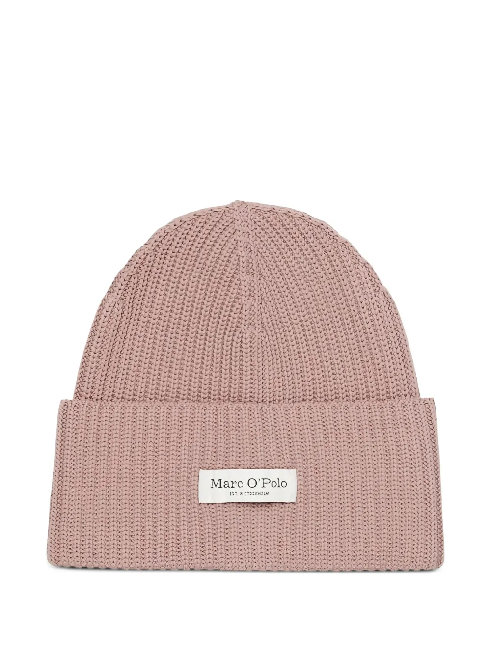 Marc O'polo Ribbed-knit Beanie In Pink