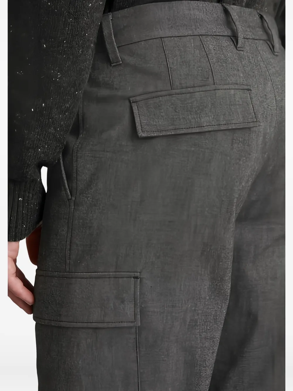 Marc O'Polo Pantalon met cargo zakken Grijs