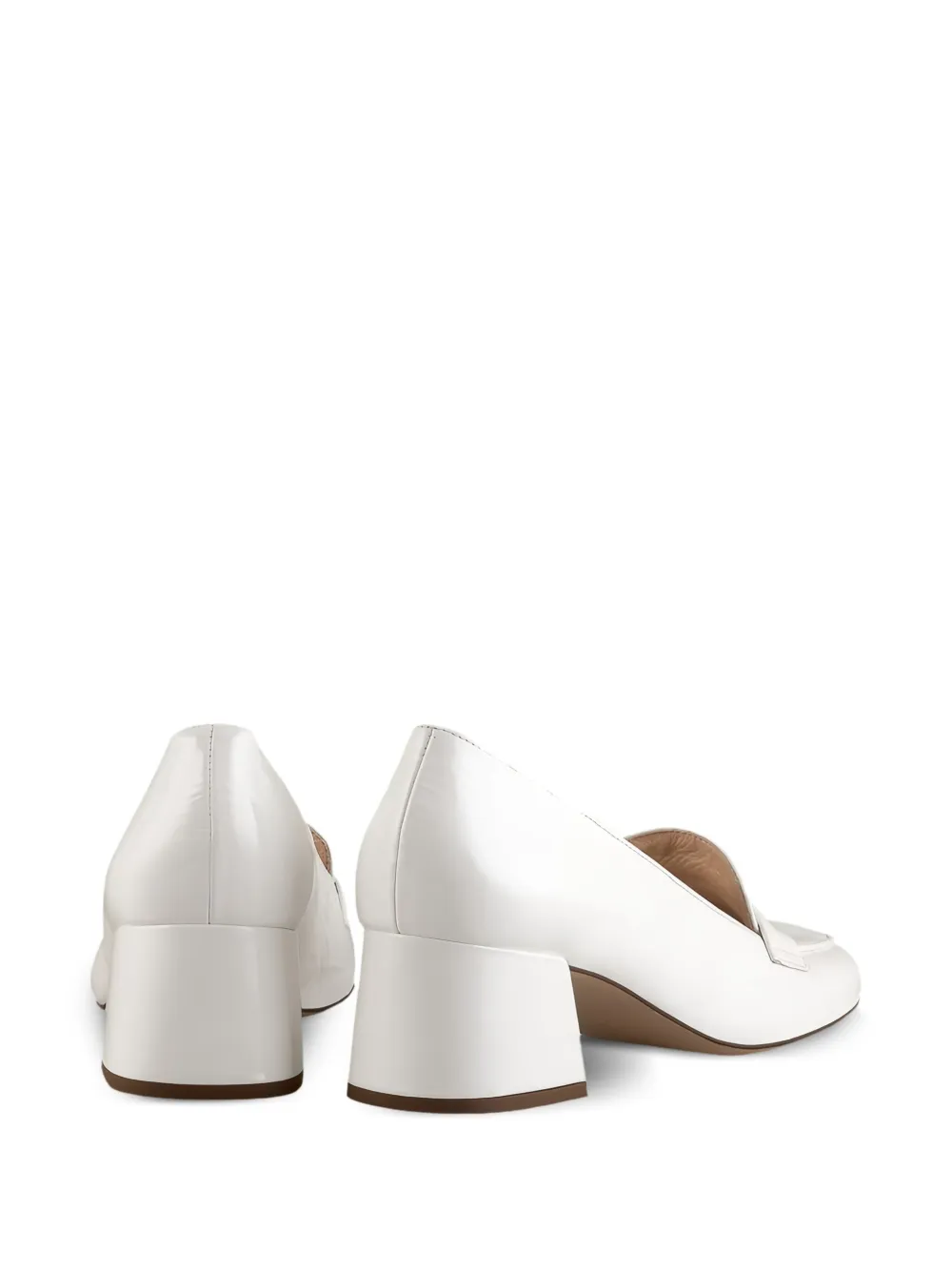 Hogl 40mm Helen block-heel loafers White