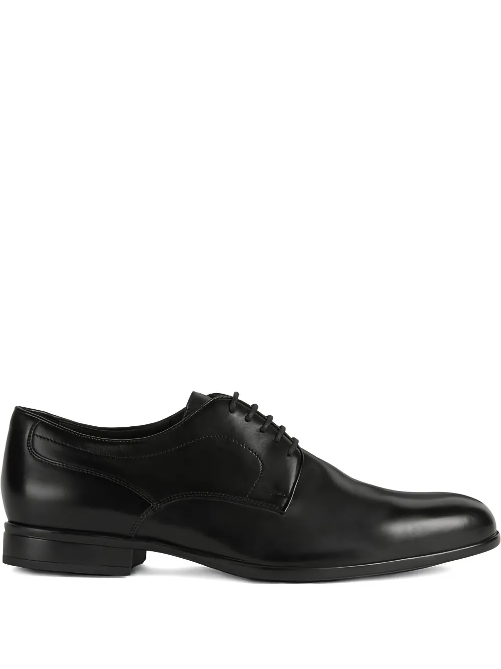 Geox lace-up leather shoes Black