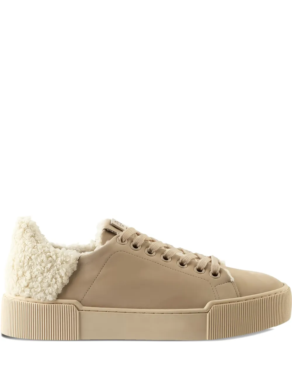 Hogl Fluffy lace-up sneakers Brown