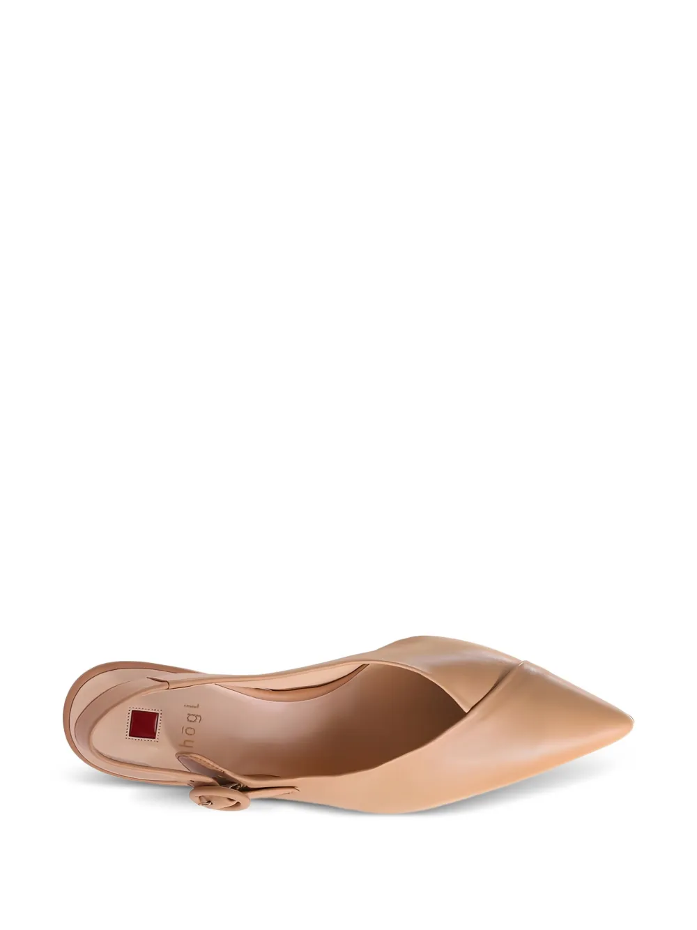 Hogl 80mm Patricia slingback pointed-toe pumps Neutrals