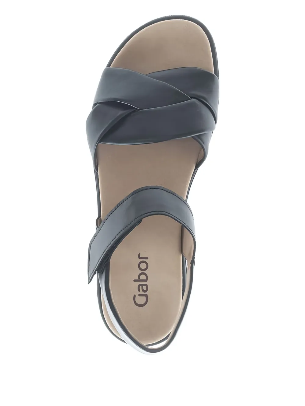 GABOR cross-strap sandals Black