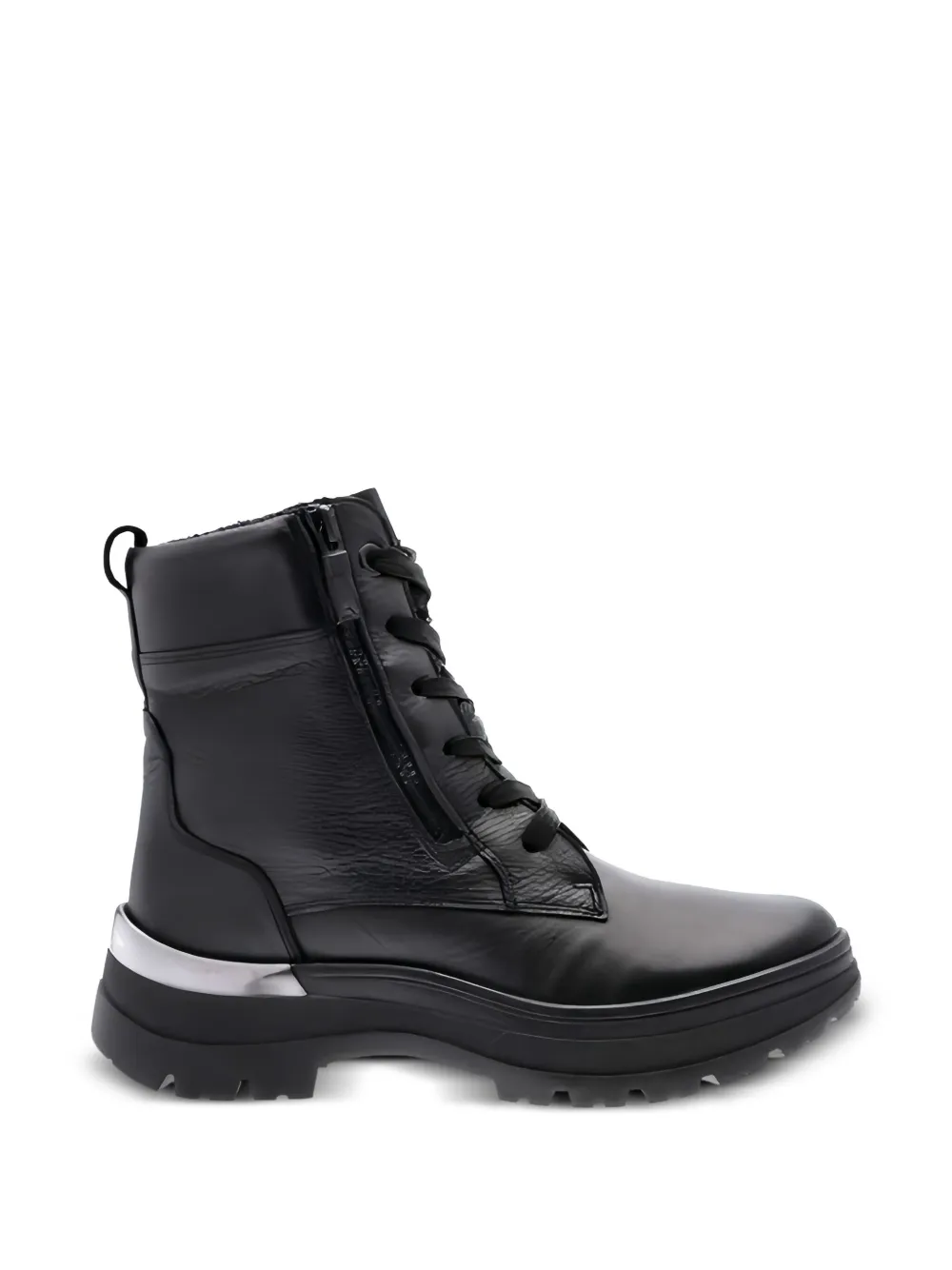  Ara Calais Lace-up Combat Boots - Black 