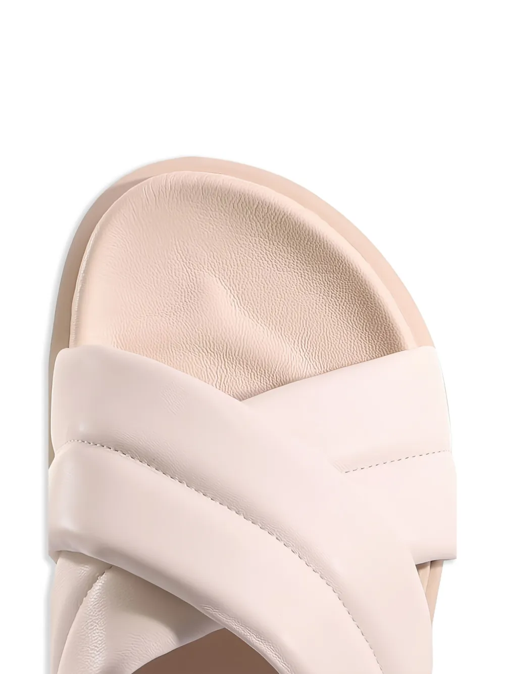Hogl Tessa cross-strap slide sandals Neutrals
